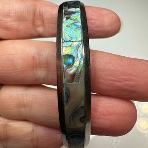 Elegant Abalone Shell Bangle Bracelet